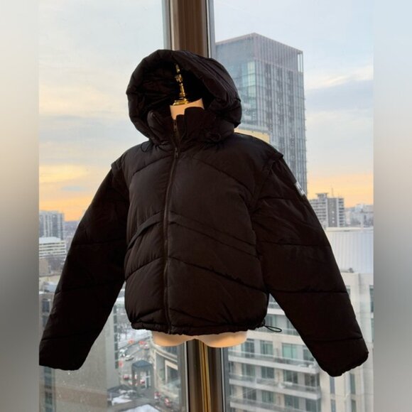 🆕 ALO YOGA 🧿 NWOT Black Glacier Puffer - Sz L - US 12 / 14 - Picture 10 of 16